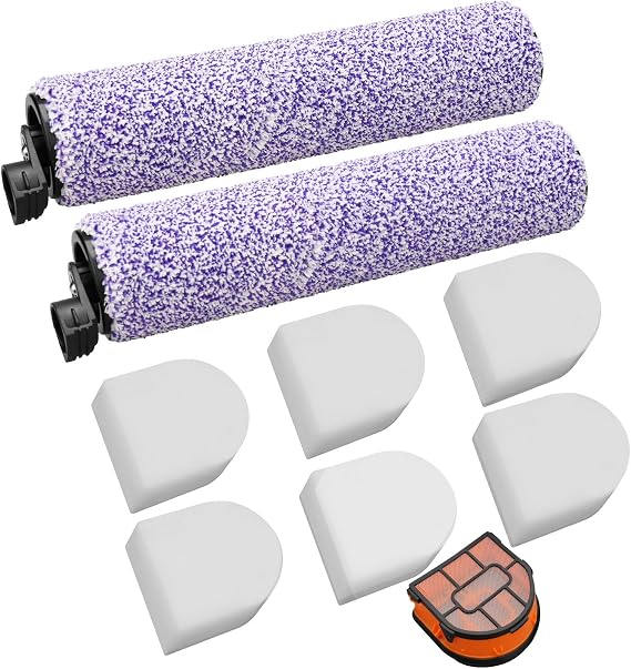 Herosky Brush and Filter kit for Shark WD101 HydroVac XL 3-in-1 Vacuum, Fit for Shark AW201 WD201 WD100 WD200 HydroVac Vacuum, Compare part WDFF1 WDB1