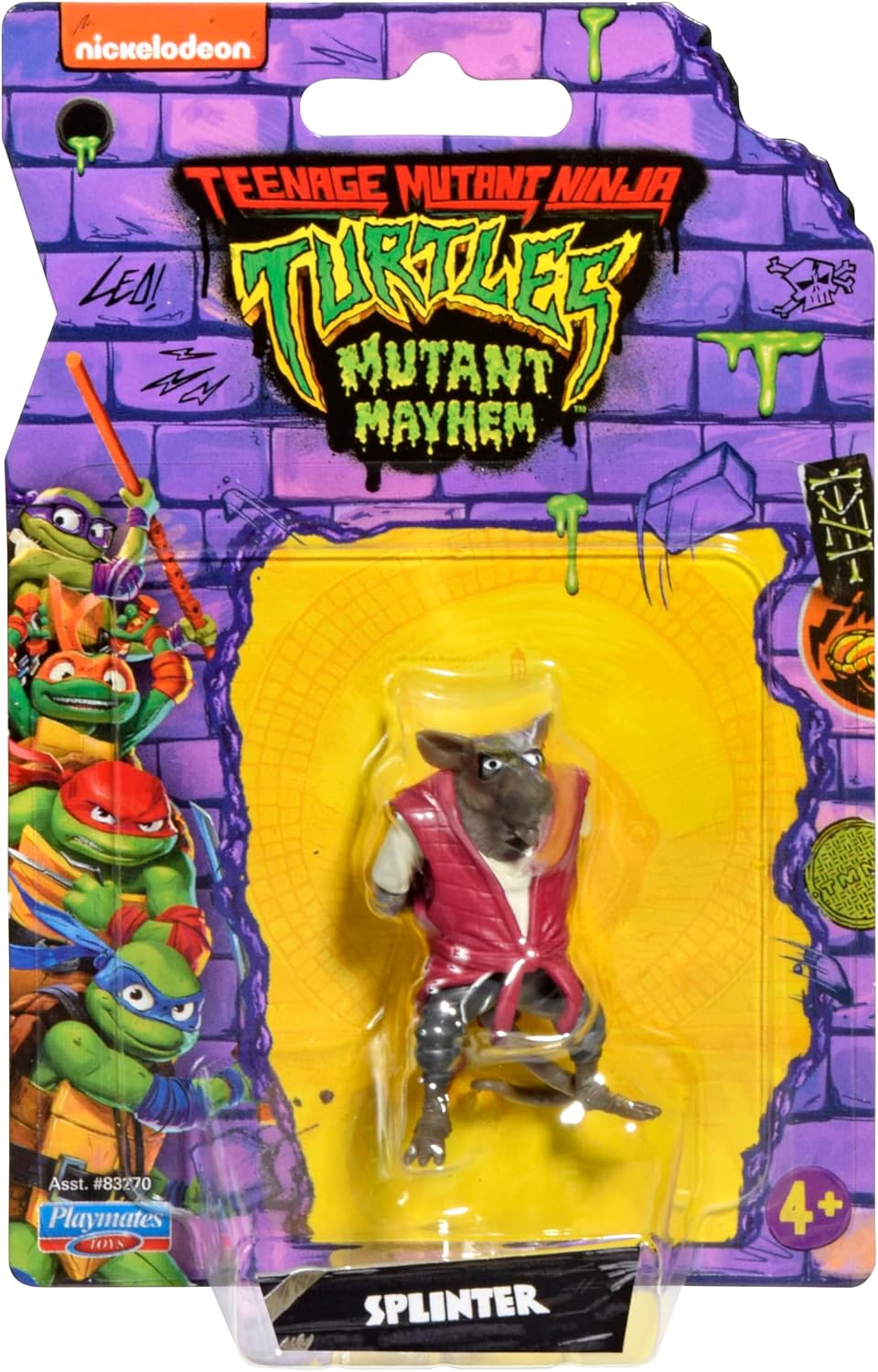 Warrior Ninja Turtles Movie Mini Blister Splinter Figure