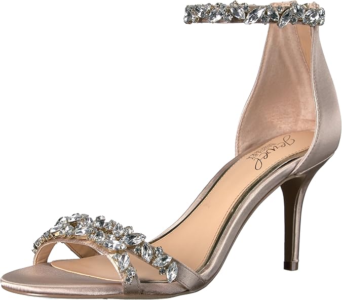 Jewel Badgley Mischka Caroline Embellished Strap Evening Shoe | Party Sandals