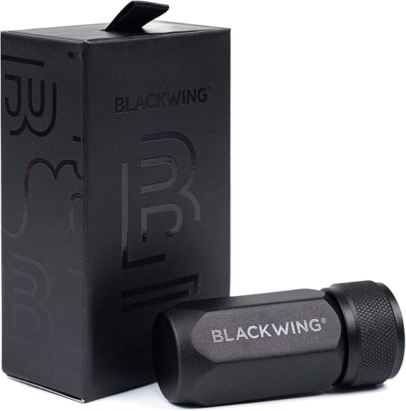 Blackwing One-Step Long Point Pencil Sharpener, German Steel Blade, Black