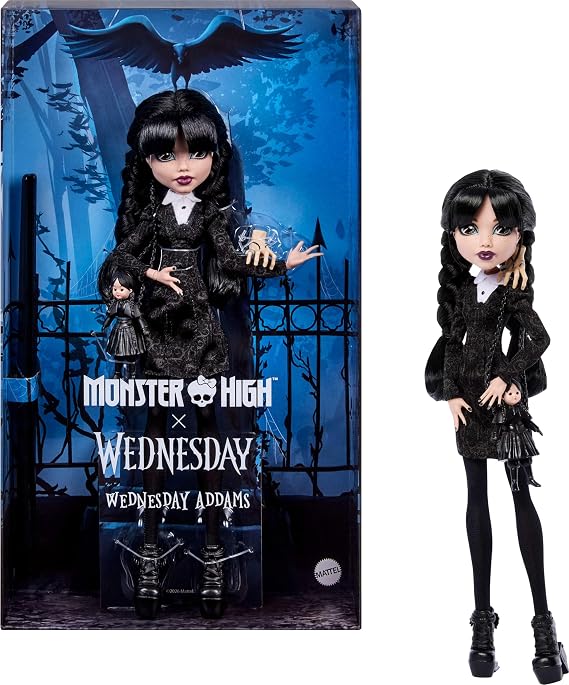 Monster High Koleksiyon Wednesday Addams Bebek