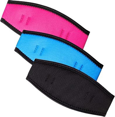 Weewooday 3 Pcs Mask Strap Cover Dive Comfortable Non-Slip Diving Mask Slap Cover for Dive and Snorkel Masks Water Sports
