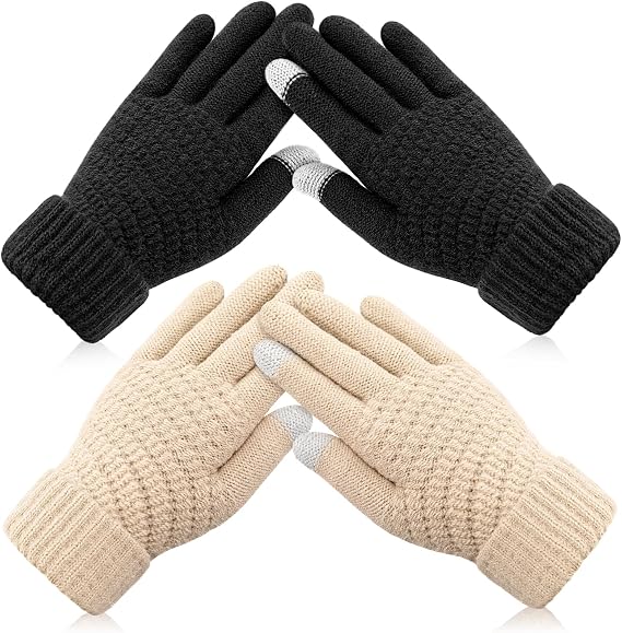 Trifabricy Womens Winter Gloves, Warm Touchscreen Gloves for Cold Weather