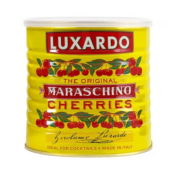 Luxardo The Original Maraschino Cherries | Gourmet Cherries | Ideal for Cocktails & Desserts | Product of Italy, 6.6 Lbs (3kg)