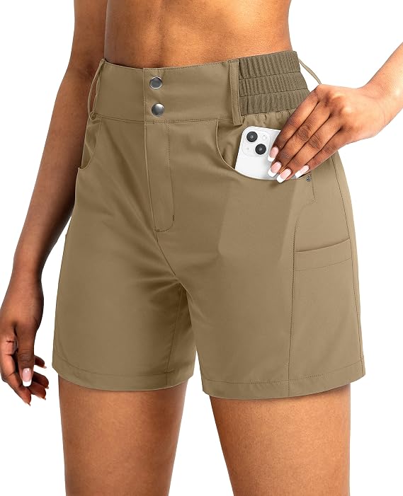 Viodia Women's 5" Hiking Golf Shorts with Pockets