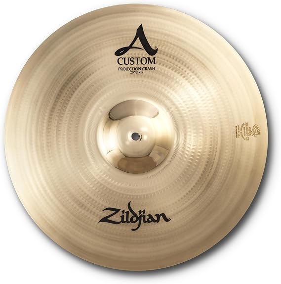 Zildjian A20581 20" A Custom Projection Crash Cymbal | Bright sweet attack, fast response, loud cutting accents, full-bodied tone, versatile rock and pop styles