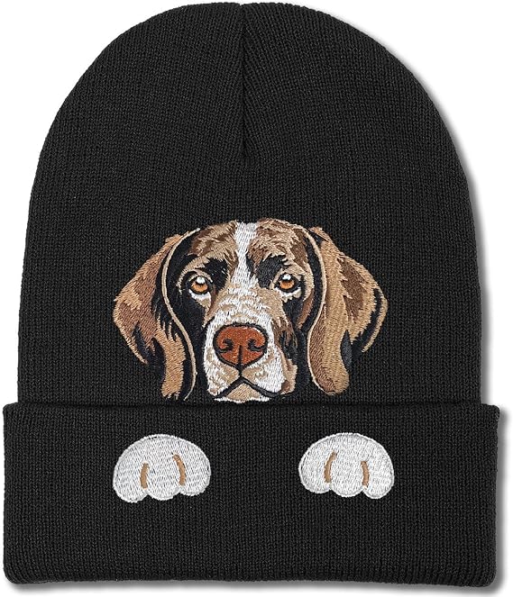 Dog Gifts Beanie hat Embroidered Dogs Winter Knitted Beanies Hats Dog Lover Gifts Skull Caps for Women Men