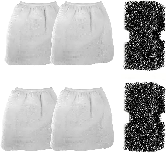 TARARIUM Aquarium Filter Replacement Media, 4 Pack Filter Sponges, Compatible with HB-1200 Filter (Filter Media for HB-1200)
