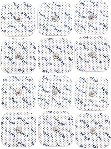 Compatible electrodes SANITAS BEURER BOOTS - 12 TENS & EMS pads for electrostimulation machines - 3.5mm button - axion brand quality