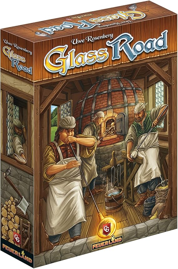 Glass Road, Strategy Board Game, Build and Gather to Make Your Own Trade Empire, 1 to 4 Players, 20 to 80 Minute Play Time, Ages 14 and Up
