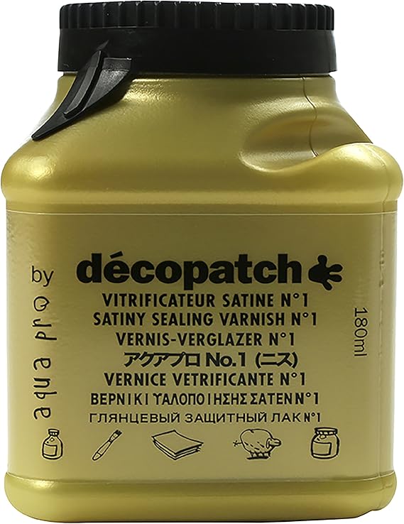 Decopatch Sealing Varnish, Satin No1, 180 ml