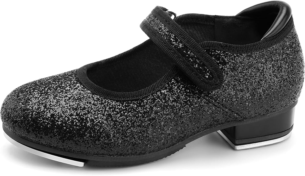 Stelle Tap Shoes for Toddler Girls PU Unisex Tap Dance Shoes