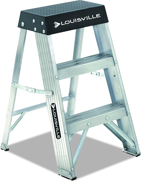Louisville Ladder 2 ft Aluminum Step Stool, AS3002, Type IA, 300 lbs