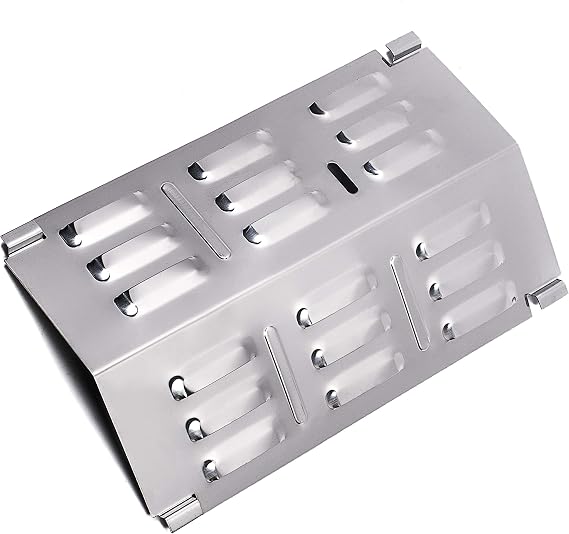 DELSbbq Flavorizer Bar for Weber 9201 and Gas Go-Anywhere Grills, 14.7" | Grill Heat Shield, Heat Plate, Perforated for Even Heat, Prevent Grease, Reduces Flare-Ups, Protect Burner, Stainless Steel