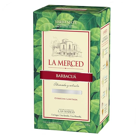 LA MERCED Barbacua Cosecha Limitada Yerba Mate 500gr. - Gluten Free.