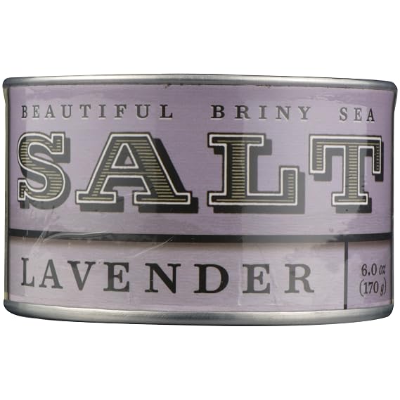 Beautiful Briny Sea, Lavender Sea Salt, 4 Ounce