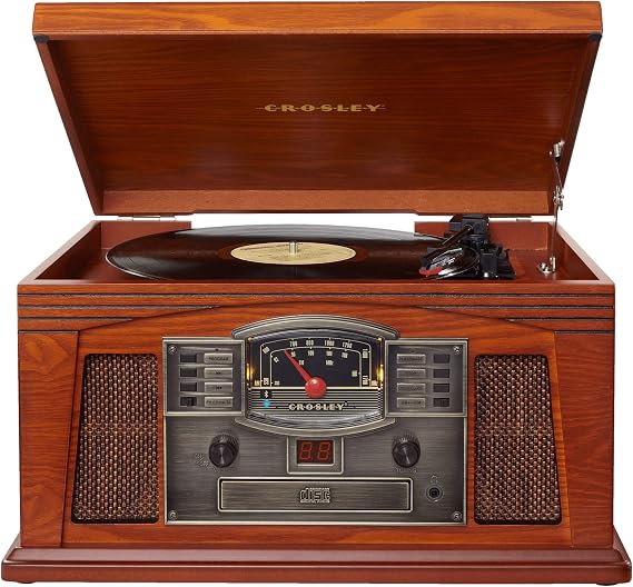 Crosley CR42D-PA Lancaster 6-in1 Turntable System, Paprika