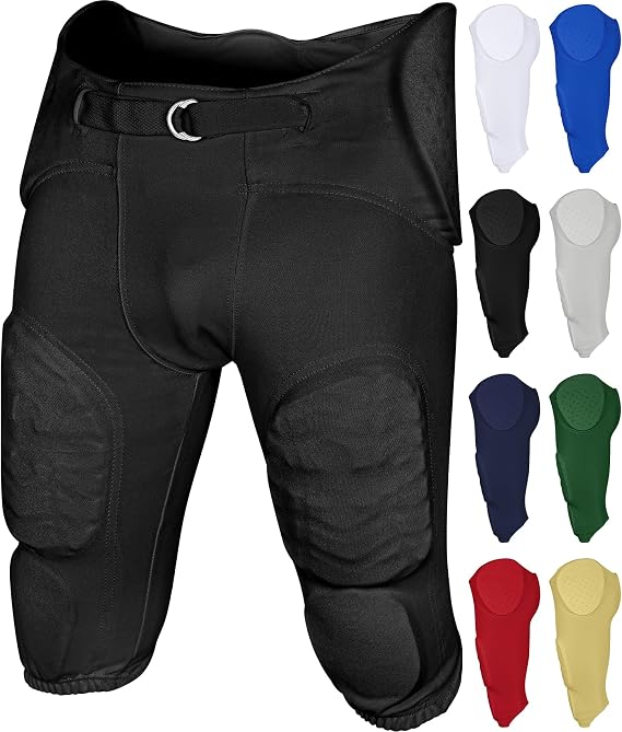 Exxact Sports Proline Men's Integrated Football Pants with 7 Flex Pads
