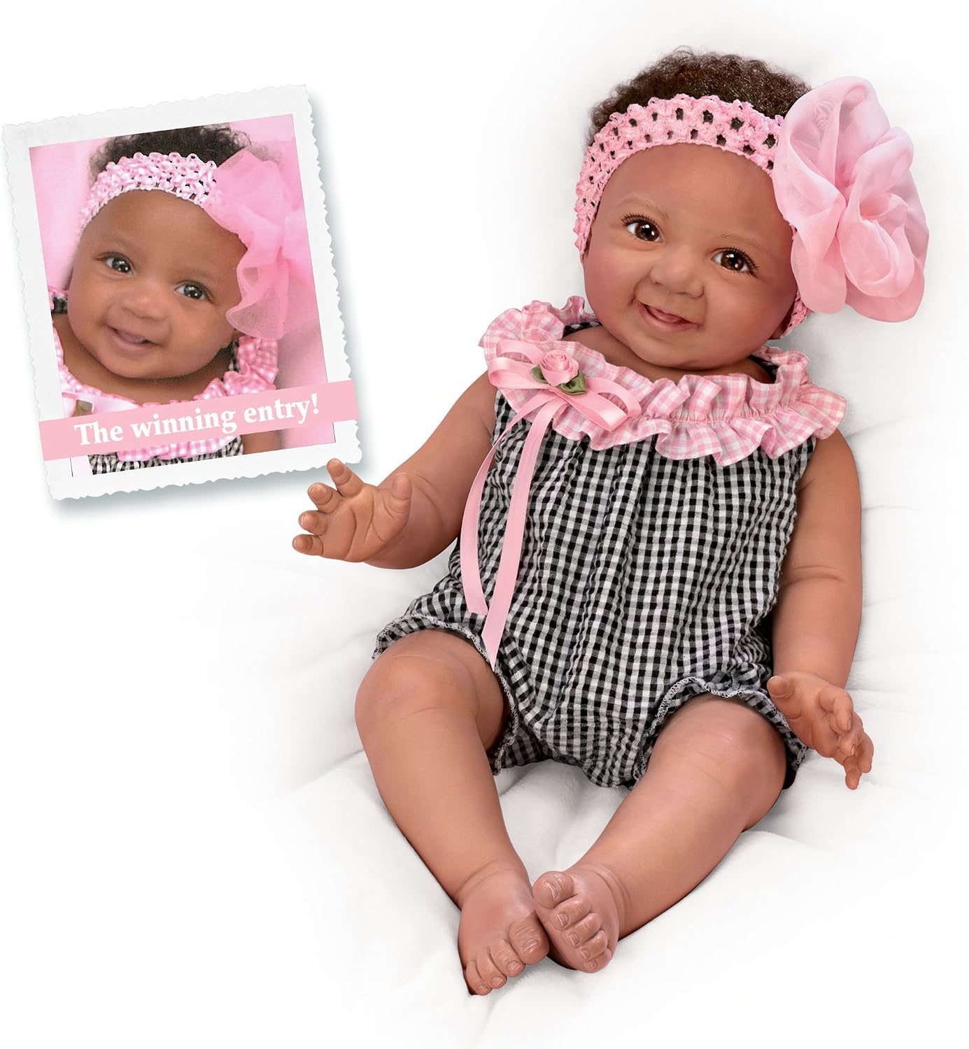 Ashton Drake The Galleries So Truly Real® Newborn Baby Doll 'Alanna' – Realistic Fully Poseable RealTouch™ Vinyl Skin Lifelike Collectors Baby Doll