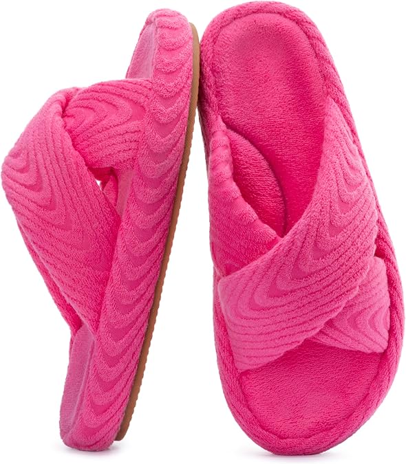 RockDove Women's Velora Criss Cross Slide House Slipper
