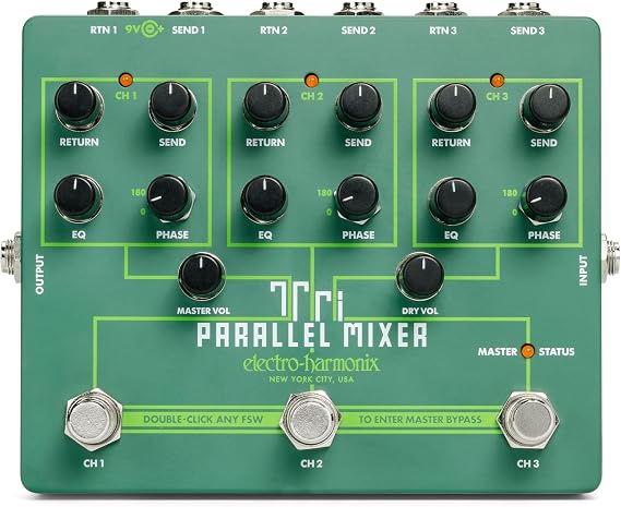 Electro-Harmonix Tri Parallel Mixer Effects Loop Mixer/Switcher Pedal