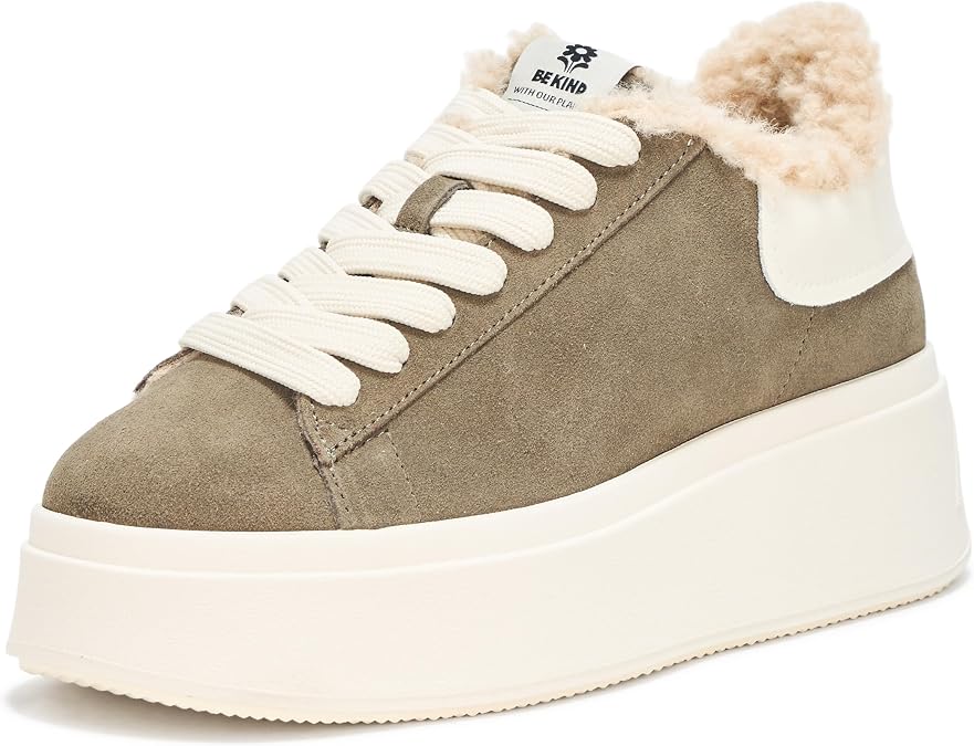 ASH - Maya Platform Sneaker - Stylish Leather Sneakers with 2.5" Heel, Lace-Up Closure & Durable Rubber Outsole for All-Day Comfort and Modern Elegance
