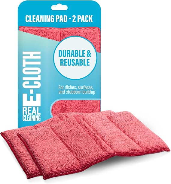 E-Cloth Cleaning Pad, Specialized Cloth Scrubber, Reusable - 2 Pack