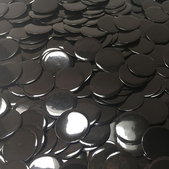 MR CHIPS Plastic Bingo Chips for Games 150 Count Bag - Solid and Transparent Colors Counting Black 3/4 Inch