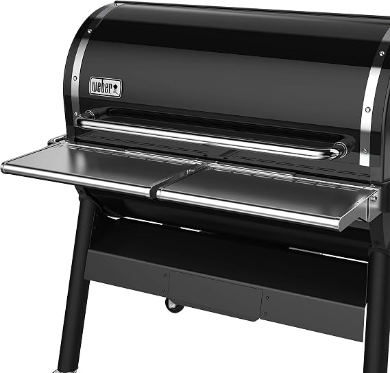 Weber Stainless Steel Folding Front Shelf for SmokeFire EX6 & EPX6 Wood Pellet Barbecues - Silver (7003)