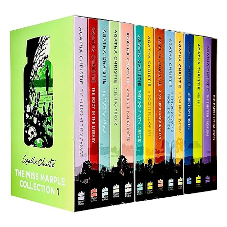 Miss Marple Complete Mysteries Series Books 1 - 14 Collection Set by Agatha Christie (The Murder at the Vicarage, At Bertrams Hotel, Nemesis, Thirteen Problems & Miss Marple's Final Cases & MORE!)