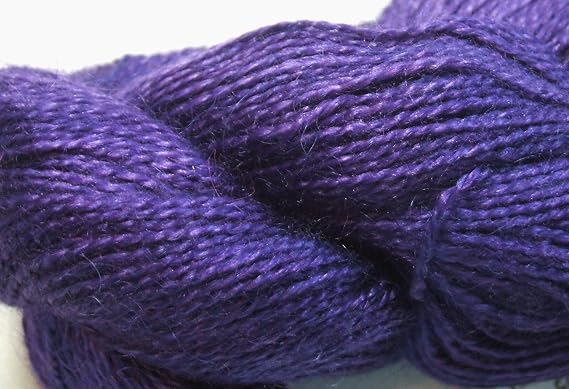Malabrigo Baby Silkpaca Purple Mystery 030 Alpaca Silk Lace Yarn