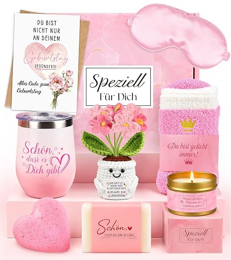 TUZELIYA Birthday Gift for Women 8 Pieces Beautiful Gift Set for Birthday Mother's Day Valentine's Day Christmas Gift Idea for Best Friend Mum Sister Wife Grandma