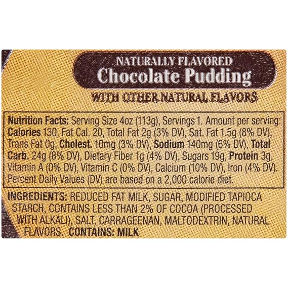 Kozy Shack Chocolate Pudding, 4 Ounce -- 48 per case.
