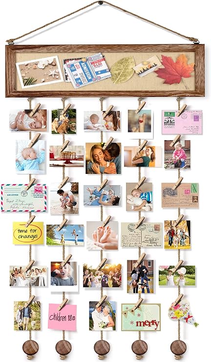 Bikoney Collage Picture Frame with Bulletin Board - Carbonized Black