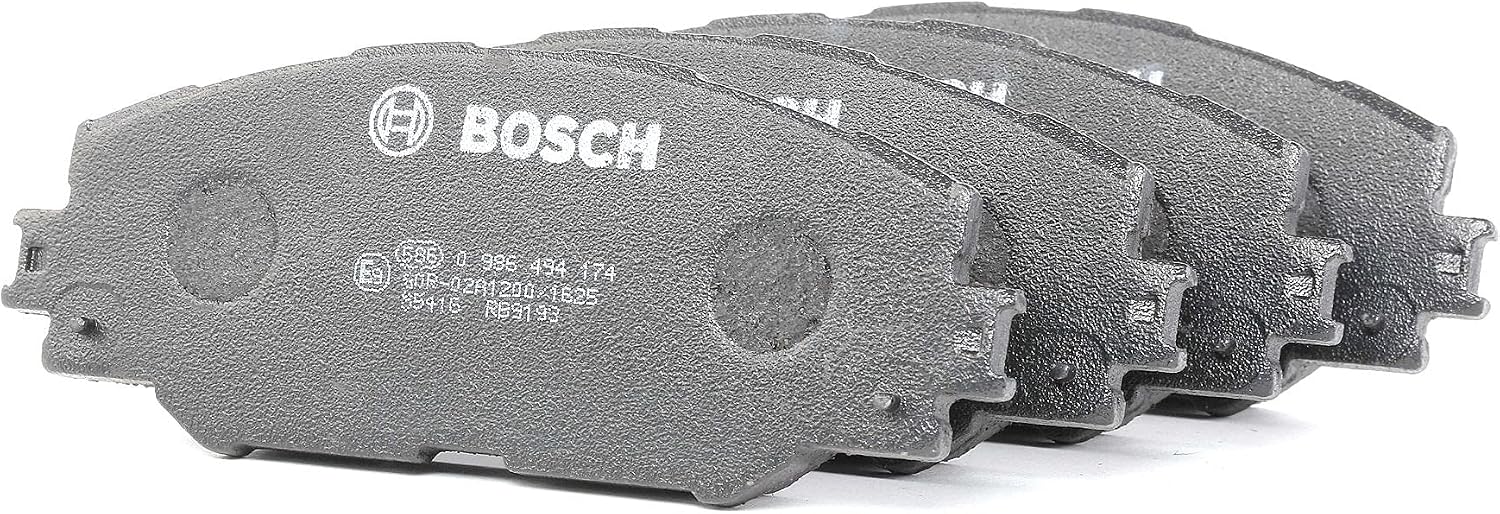 Bosch BP1085 - Brake Pads Car Front Axle - Bosch Quality - Reduced Noise and Dust - ECE-R90 Certified - Copper-Free - 1 Set of 4 Pads
