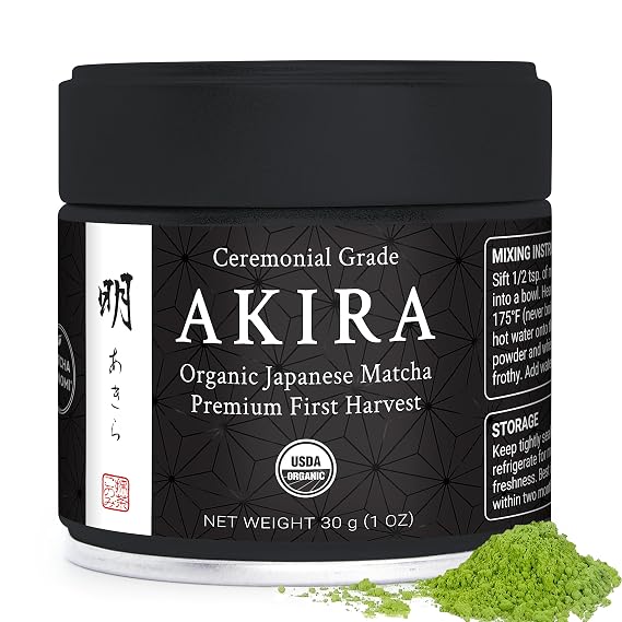 Akira Matcha 30g (1 oz) - Organic Premium Ceremonial Japanese Matcha