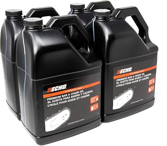 6459007 Power Chainsaw Bar and Chain Oil Equipment Lubricant for Professional Home Use, High-Performance Lubricating Formula Minimizing Resin Build-Up 128 fl oz (1 Gal. - 4 Pack.)