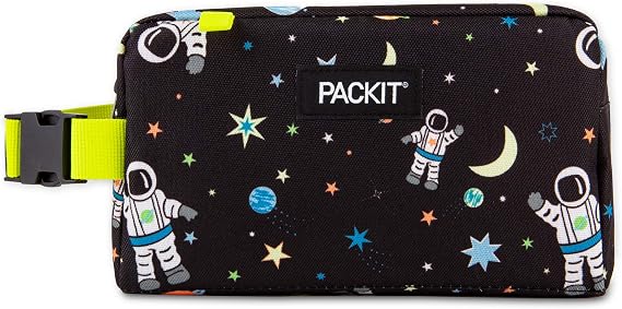 PackIt PKO-SX-SPA Freezable Snack Box, Polyester, Spaceman