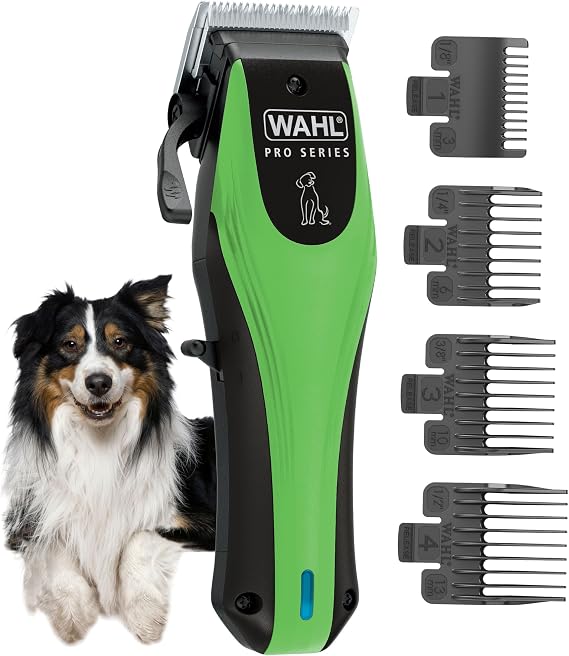Wahl Pro Series Lithium Ion Cordless Dog Grooming Kit Rechargeable, Heavy-Duty Dog Clippers for Thick Coats Model 3025854