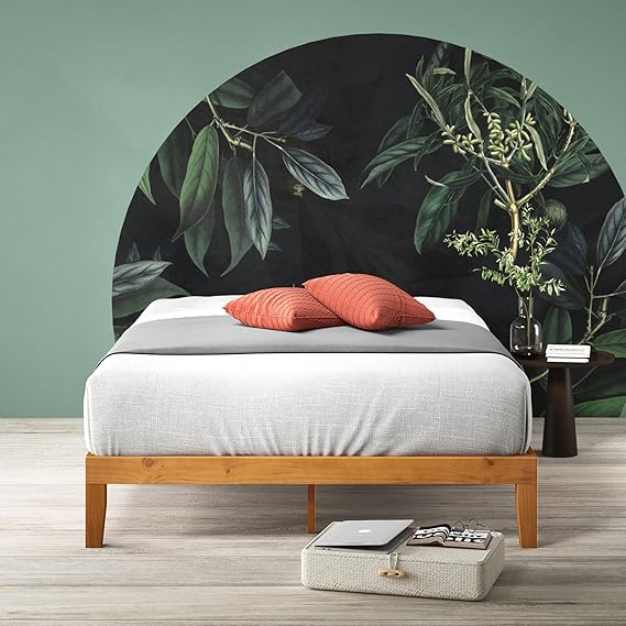 Zinus Alexia Wood Platform Bed Frame, Solid Wood Foundation, No Box Spring Needed, Wood Slat Support, Easy Assembly, Rustic Pine, King