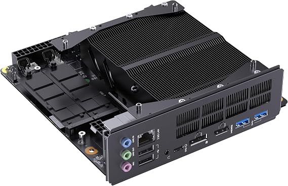 MINISFORUM BD895i SE Mini PC Motherboard AMD Ryzen 9 8945HX(16C/32T) Gaming Computer Without RAM/SSD/OS, 2X DDR5 SODIMM Slots, 2X PCIe4.0 SSD, M.2 2230 Key E Slot, HDMI+DP+USB-C Triple Video Outputs