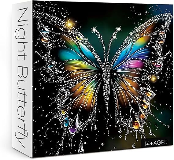 Rainbow Crystal Butterfly Wings Puzzles for Adults 1000 Pieces
