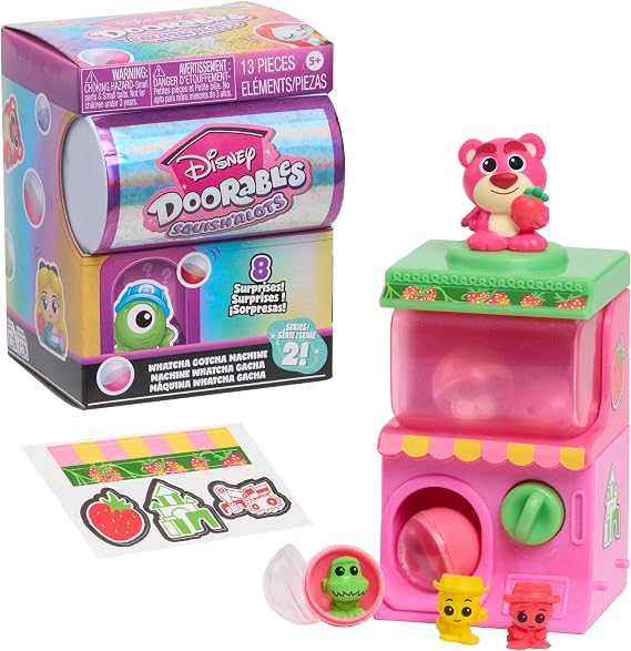 Disney Doorables Whatcha Gotcha Machine, Collectible Toy mini Figures, Kids Toys for Ages 5 Up by Just Play