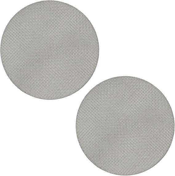 2 Pack 53.3mm Coffee Portafilter Puck Screen,Reusable 1.7mm Thickness Coffee Filter Mesh Plate for Espresso Portafilter Filter Basket (53.3mm,100μm)