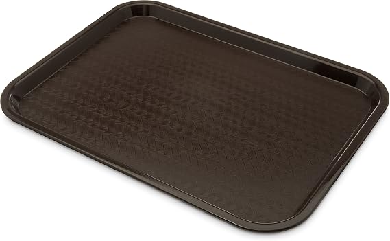 Carlisle FoodService Products CT121669 Cafe Standard Cafeteria / Fast Food Tray, 12" x 16", Chocolate