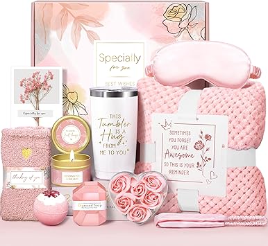 Mothers Day Gifts for Mom Wife Grandma, Self Care Gifts Get Well Soon Gift Baskets, Relaxing Spa Gift Basket for Mother's Day, Birthday Gift for Women Mom Her Best Friends Sister Wife