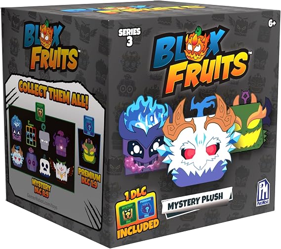 Blox Fruits - Series 3 Collectible Surprise Plush 4" | Roblox Video Game Inspired Soft Doll | Plush Mystery Assortment for Kids, Fans and Collectors