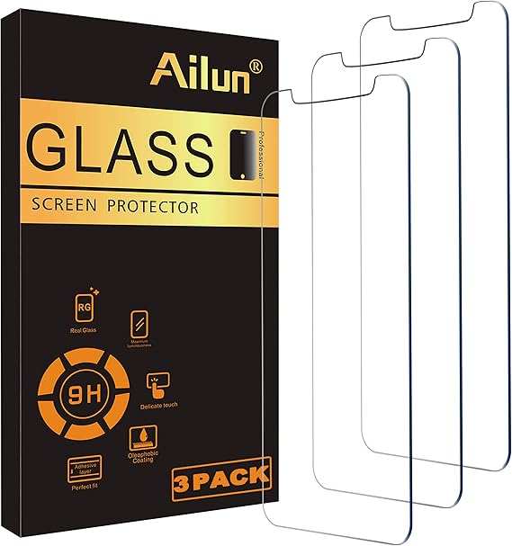 Ailun Screen Protector Compatible for iPhone 11 / iPhone XR [6.1 Inch], 3 Pack Case Friendly Tempered Glass