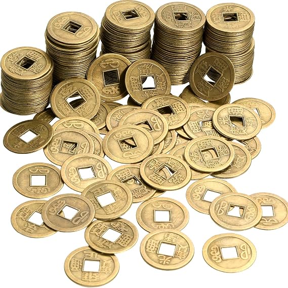 Boao 200 Pcs Chinese Coins for Feng Shui Coins Fortune, 0.8 Inch