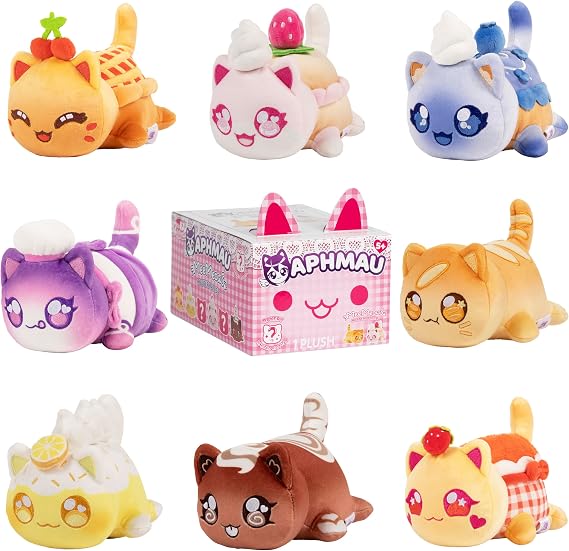 Aphmau 6 MeeMeow Mystery Plush Bakery, Series 10 | YouTube Minecraft Gaming Channel, Blind Box, 1 of 8 Possible, Inspired By Minecraft, Official Aphmau Merch